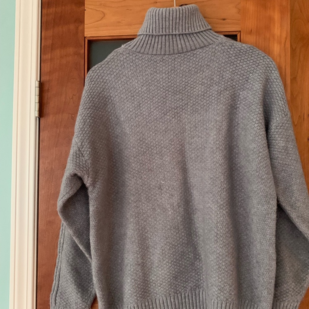 Gray Turtleneck Sweater